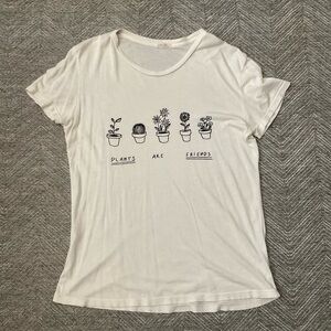 BRANDY MELVILLE OVERSIZED PLANTS T SHIRT SIZE S